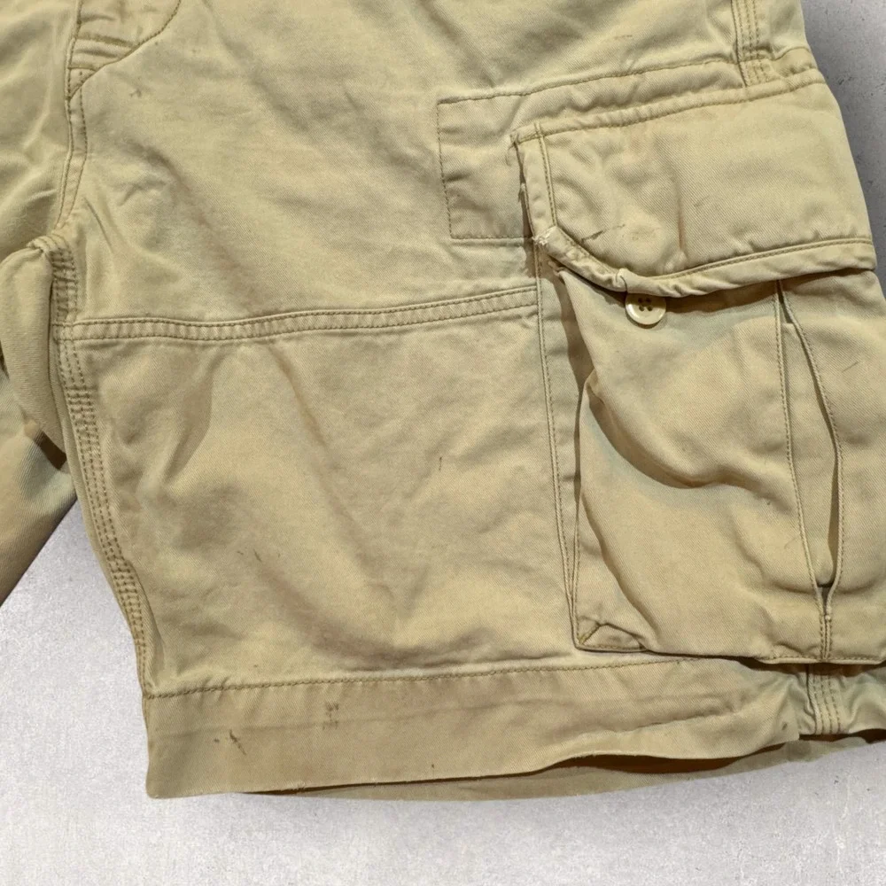 Polo Ralph Lauren Cargo Shorts Distressed Paint Marks Men's 34 Classic Chino